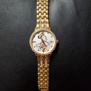 Disney Minnie Mouse rose gold watch.